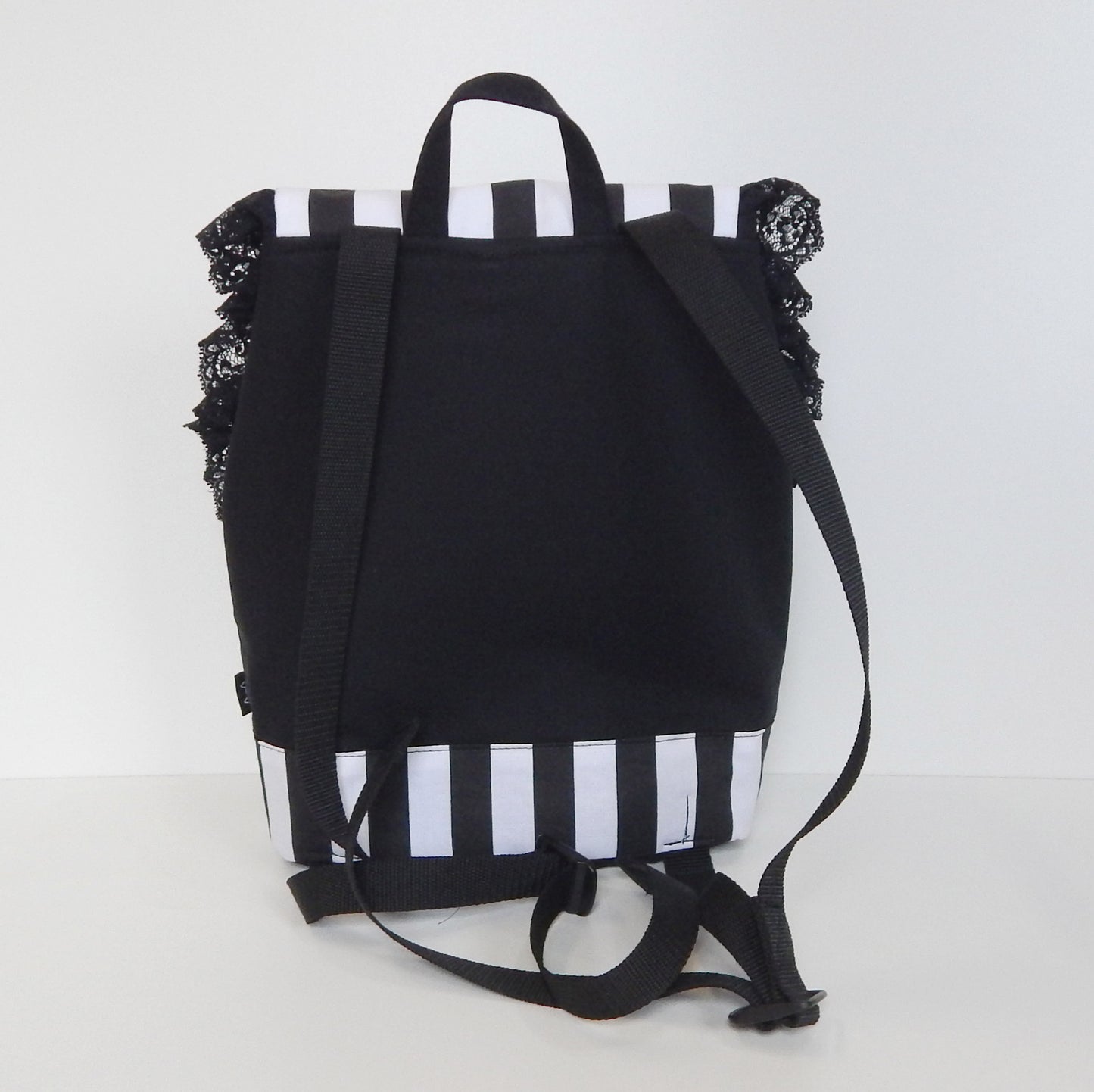 Gothic Striped Backpack