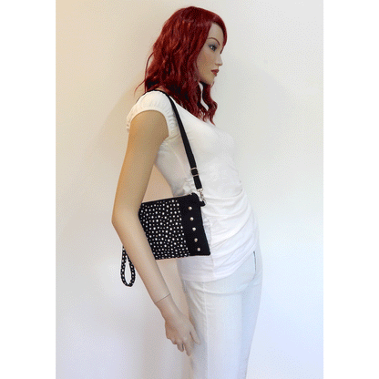 Noir Starry Night Wristlet