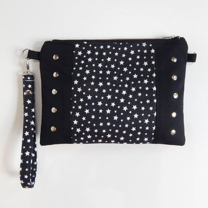 Noir Starry Night Wristlet