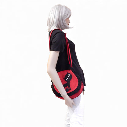 Velvet Bloodmoon Cat Purse