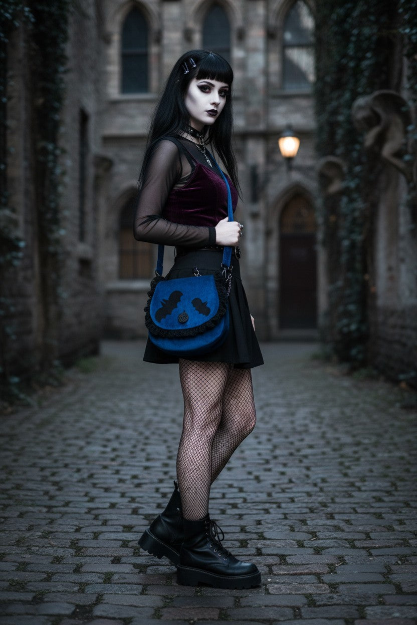 Velvet Night Bat Purse