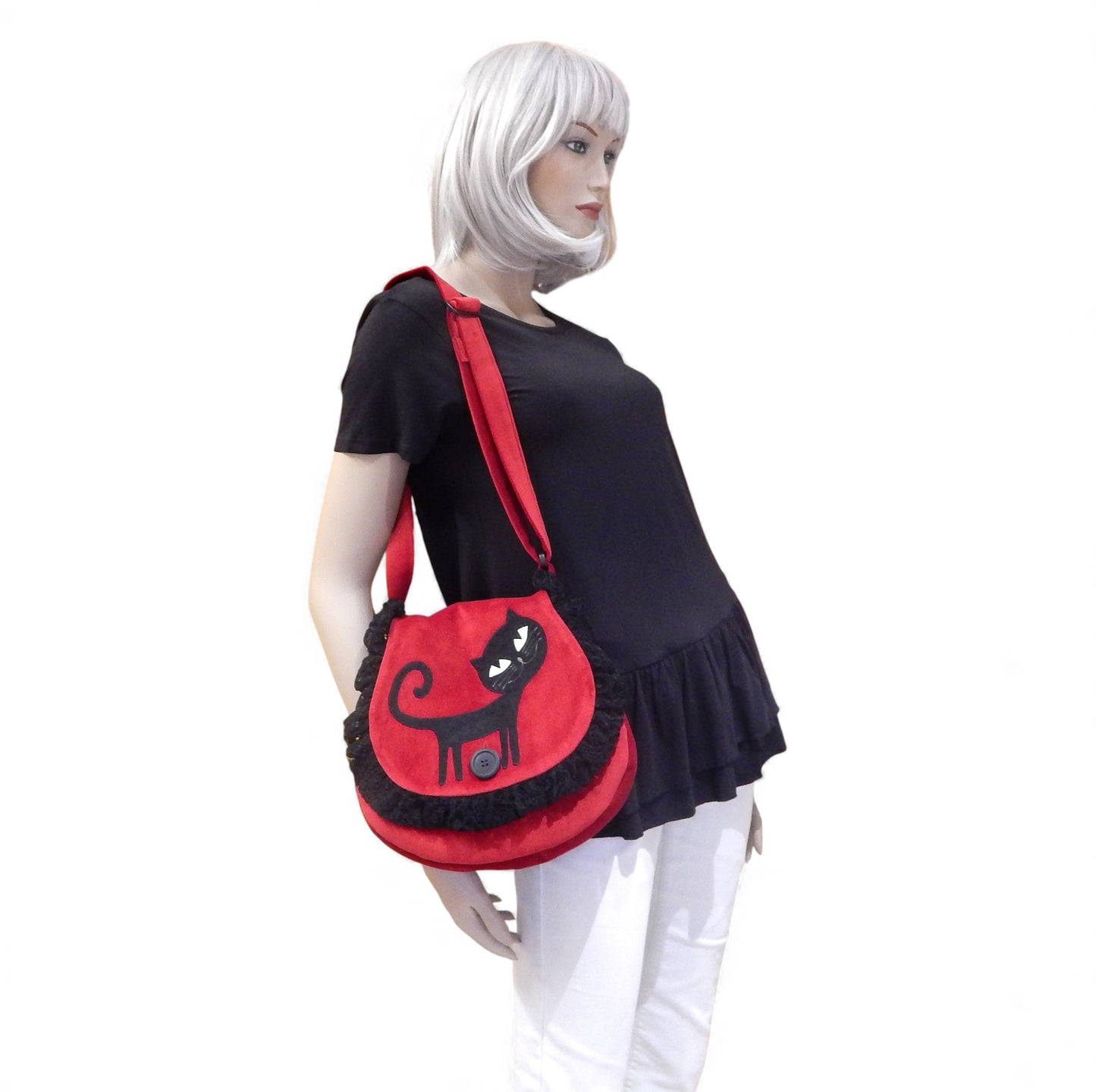 Velvet Bloodmoon Cat Purse