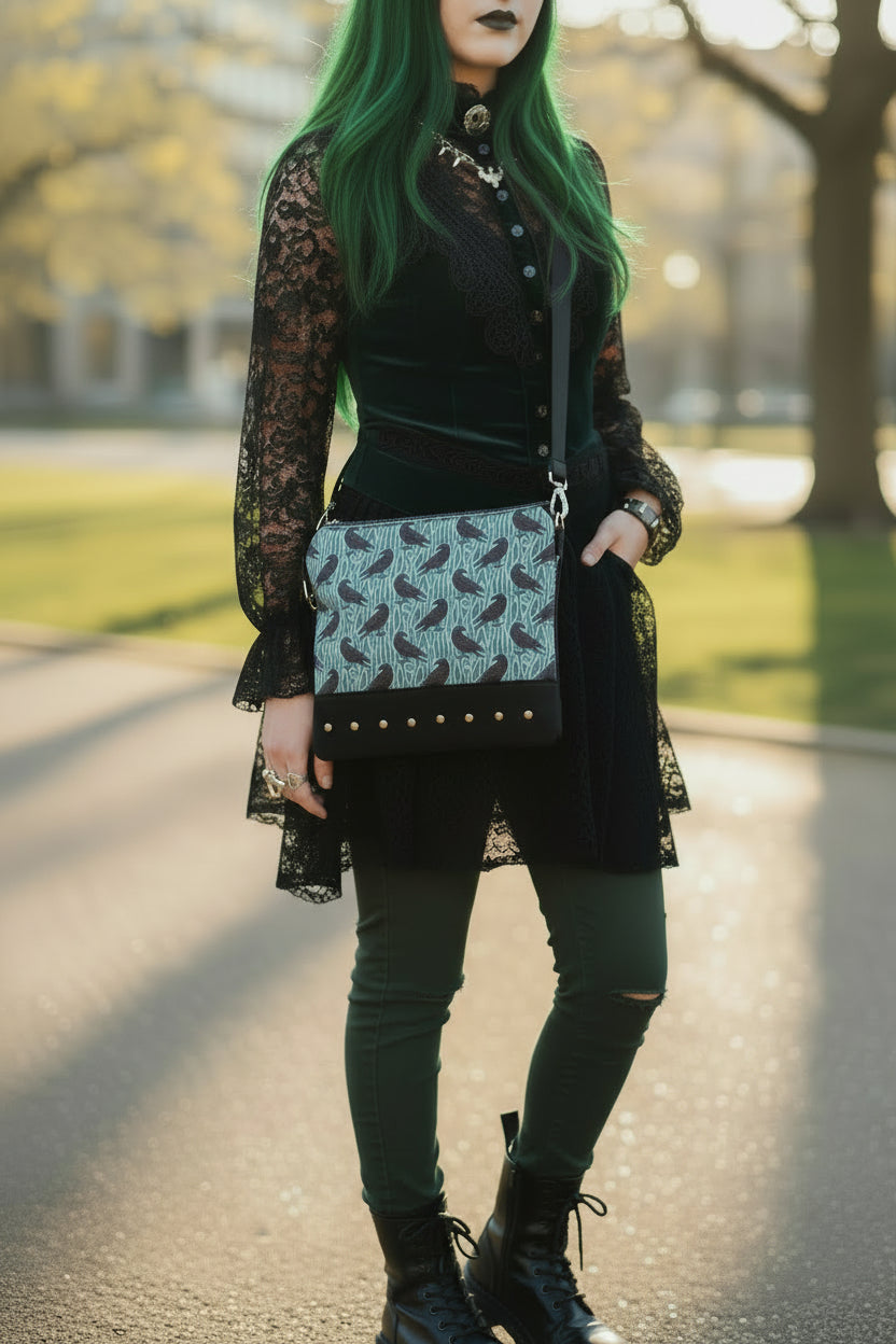 Raven Mist Witchy Crossbody